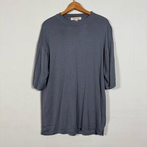 Pronto Uomo Blue Short Sleeve Tee, 100% 4-Ply Silk, Great Condition!